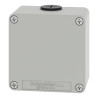 Boite métal vide grise - M20 x2 - non percée - 80x80x51,5 mm - UL cULus - XAPD11 Schneider Electric