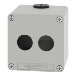 Boite vide grise 2 trous 22mm - XAPD1502 Schneider Electric