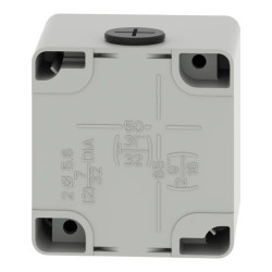 Boite vide grise 2 trous 22mm - XAPD1502 Schneider Electric