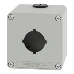 Boite vide grise 1 trou 30mm - XAPD1601 Schneider Electric