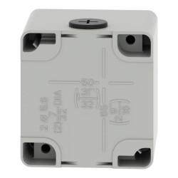 Boite vide grise 1 trou 30mm - XAPD1601 Schneider Electric