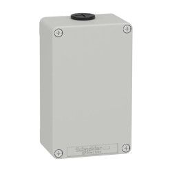 Boite métal vide grise - M20 x2 - non percée - 80x130x51,5 mm - UL cULus - XAPD21 Schneider Electric