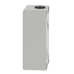 Boite métal vide grise - M20 x2 - non percée - 80x130x51,5 mm - UL cULus - XAPD21 Schneider Electric