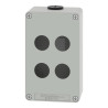 Boite vide grise 4 trous 22mm - XAPD2204 Schneider Electric