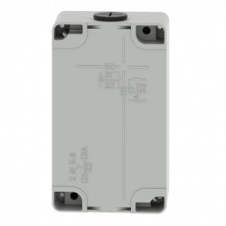 Boite vide grise 4 trous 22mm - XAPD2204 Schneider Electric