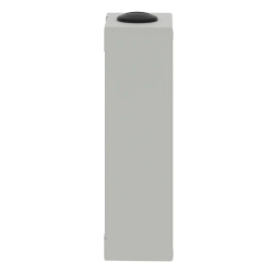 Boite métal vide grise - M25 x2 - non percée - 80x175x51,5 mm - XAPD31 Schneider Electric