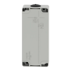 Boite métal vide grise - M25 x2 - 3 trous 22 mm - 80x175x51,5 mm - XAPD3203 Schneider Electric