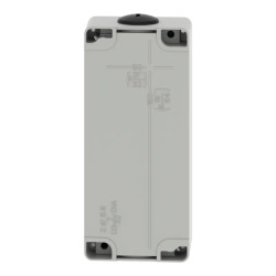 Boite métal vide grise - M25 x2 - 6 trous 22 mm - 80x175x51,5 mm - XAPD3206 Schneider Electric