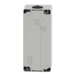 Boite métal vide grise - M25 x2 - 3 trous 22 mm - 80x175x77 mm - XAPD3503 Schneider Electric