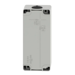 Boite métal vide grise - M25 x2 - 4 trous 22 mm - 80x175x77 mm - XAPD3504 Schneider Electric