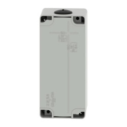 Boite métal vide grise - M25 x2 - 3 trous 30 mm - 80x175x77 mm - XAPD3603 Schneider Electric