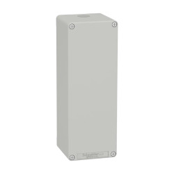 Boite métal vide grise - M25 x1 - non percée - 80x220x77 mm - XAPD44 Schneider Electric