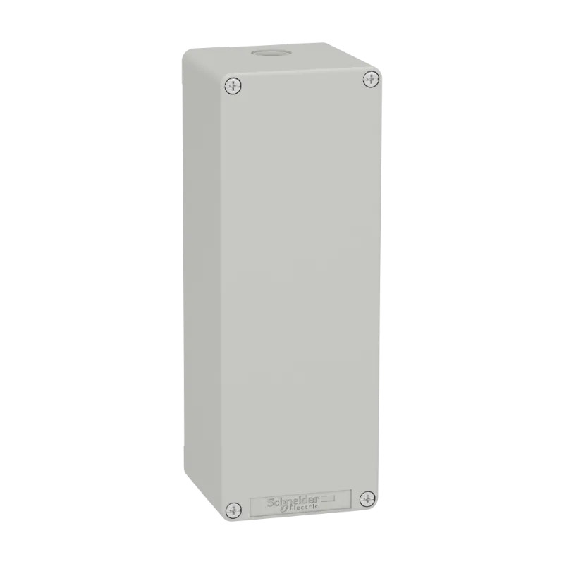 Boite métal vide grise - M25 x1 - non percée - 80x220x77 mm - XAPD44 Schneider Electric
