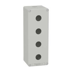Boite métal vide grise - M25 x1 - 4 trous 22 mm - 80x220x77 mm - XAPD4504 Schneider Electric