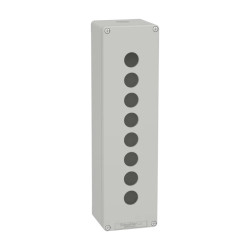 Boite métal vide grise - M32 x1 - 8 trous 22 mm - 85x310x77 mm - XAPD5508 Schneider Electric