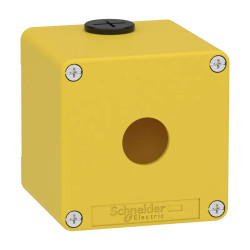 Boitier vide jaune 1 trou 22mm - XAPK1501 Schneider Electric
