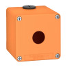 Boite vide orange 1 trou 22mm - XAPO1501 Schneider Electric