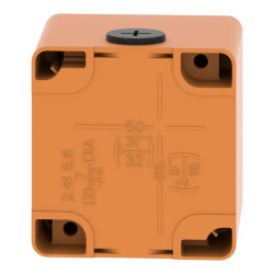 Boite vide orange 1 trou 30mm - XAPO1601 Schneider Electric