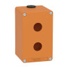 Boite vide orange 2 trous 22mm - XAPO2502 Schneider Electric