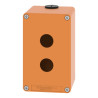 Boite vide orange 2 trous 22mm - XAPO2502 Schneider Electric