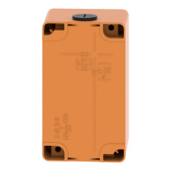 Boite vide orange 2 trous 22mm - XAPO2502 Schneider Electric