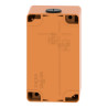 Boite vide orange 2 trous 30mm - XAPO2602 Schneider Electric