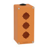 Boite métal vide orange - M25 x2 - 3 trous 30 mm - 80x175x77 mm - XAPO3603 Schneider Electric