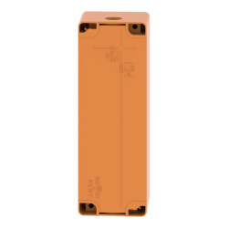 Boite métal vide orange - M25 x1 - 6 trous 22 mm - 80x220x77 mm - XAPO4506 Schneider Electric