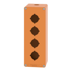 Boite métal vide orange - M25 x1 - 4 trous 30 mm - 80x220x77 mm - XAPO4604 Schneider Electric