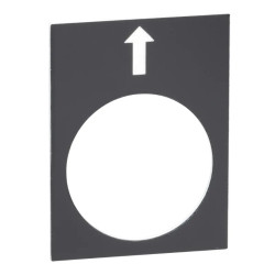 Harmony - étiquette - 30x40mm - noir - gauche PV - ZB2BY2910 Schneider Electric