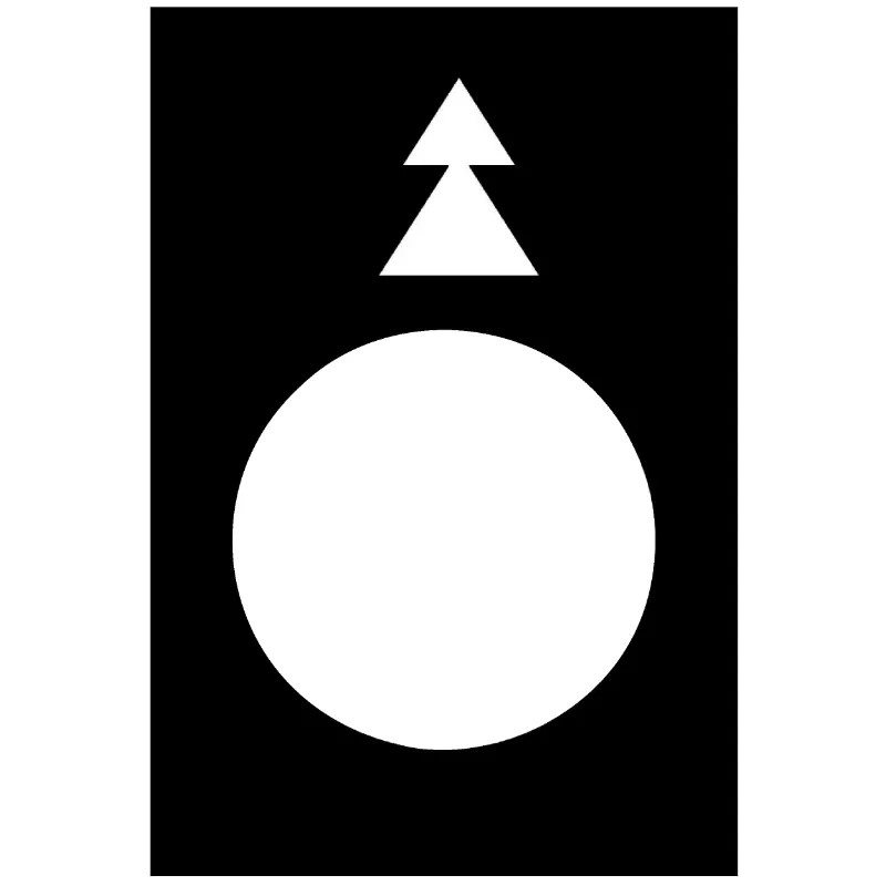 Harmony - étiquette - 30x40mm - noir - gauche PV-GV - ZB2BY2912 Schneider Electric