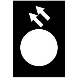 Harmony - étiquette - 30x40mm - noir - arrière GV - ZB2BY2917 Schneider Electric