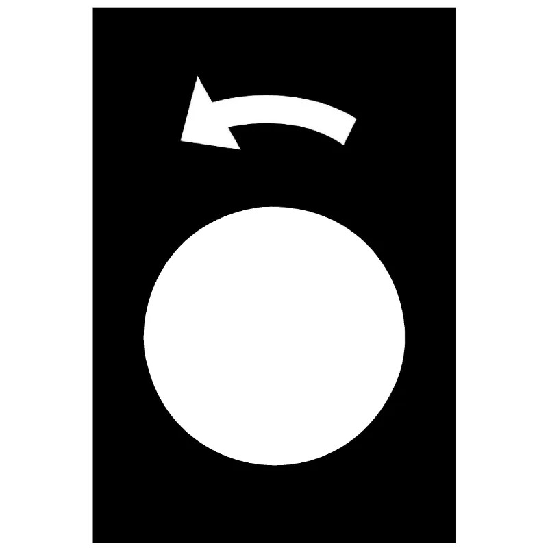 Harmony - étiquette - 30x40mm - noir - rotation gauche PV - ZB2BY2922 Schneider Electric