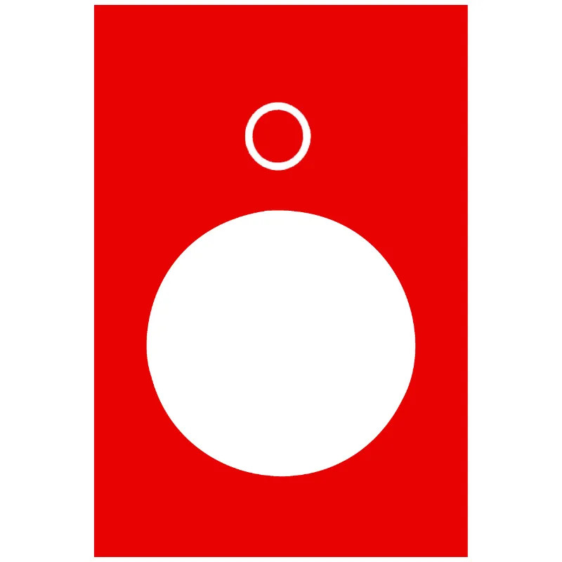 Harmony - étiquette - 30x40mm - rouge - 0 - ZB2BY2931 Schneider Electric