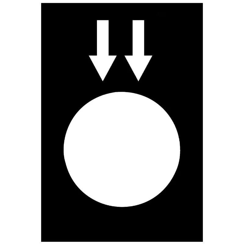 Harmony - étiquette - 30x40mm - noir - descente GV - ZB2BY2955 Schneider Electric