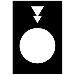 Harmony - étiquette - 30x40mm - noir - descente PV-GV - ZB2BY2956 Schneider Electric