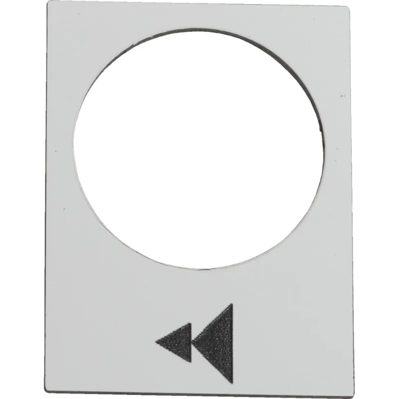 Harmony - étiquette - 30x40mm - blanc - montée ou droite, PV-GV - ZB2BY4903 Schneider Electric