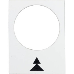 Harmony - étiquette - 30x40mm - blanc - droite PV-GV - ZB2BY4909 Schneider Electric
