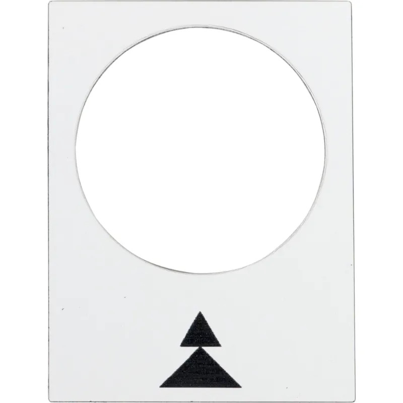 Harmony - étiquette - 30x40mm - blanc - droite PV-GV - ZB2BY4909 Schneider Electric
