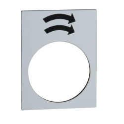 Harmony - étiquette - 30x40mm - blanc - rotation droite GV - ZB2BY4920 Schneider Electric