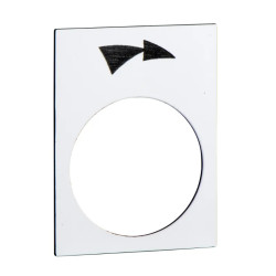 Harmony - étiquette - 30x40mm - blanc - rotation droite PV-GV - ZB2BY4921 Schneider Electric
