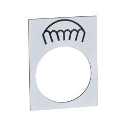 Harmony - étiquette - 30x40mm - blanc - lent - ZB2BY4933 Schneider Electric