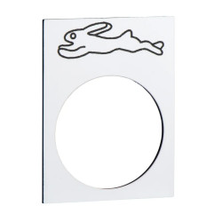 Harmony - étiquette - 30x40mm - blanc - vite - ZB2BY4934 Schneider Electric