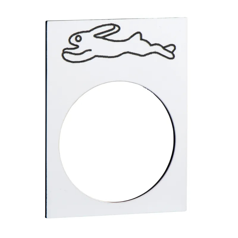 Harmony - étiquette - 30x40mm - blanc - vite - ZB2BY4934 Schneider Electric