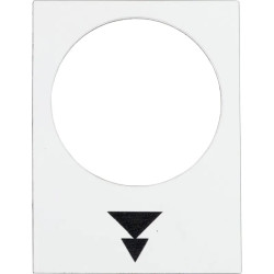 Harmony - étiquette - 30x40mm - blanc - montée PV-GV - ZB2BY4953 Schneider Electric