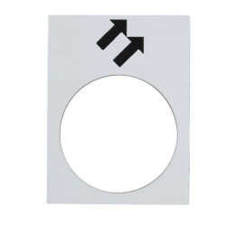 Harmony - étiquette - 30x40mm - blanc - avant GV - ZB2BY4964 Schneider Electric