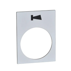 Harmony - étiquette - 30x40mm - blanc - alarme - ZB2BY4982 Schneider Electric