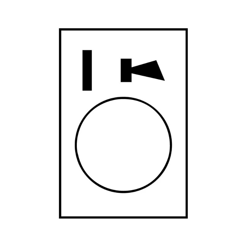 Harmony - étiquette - 30x40mm - blanc - marche-alarme - ZB2BY4985 Schneider Electric
