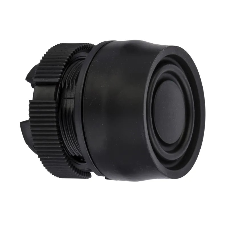 tête pour boutonpoussoir diam 22 capuchonné noir - ZA2BP2 Schneider Electric