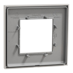 Unica Déco Essentielle - Plaque de finition - Gris pierre  - 1 poste - NU600224 Schneider Electric